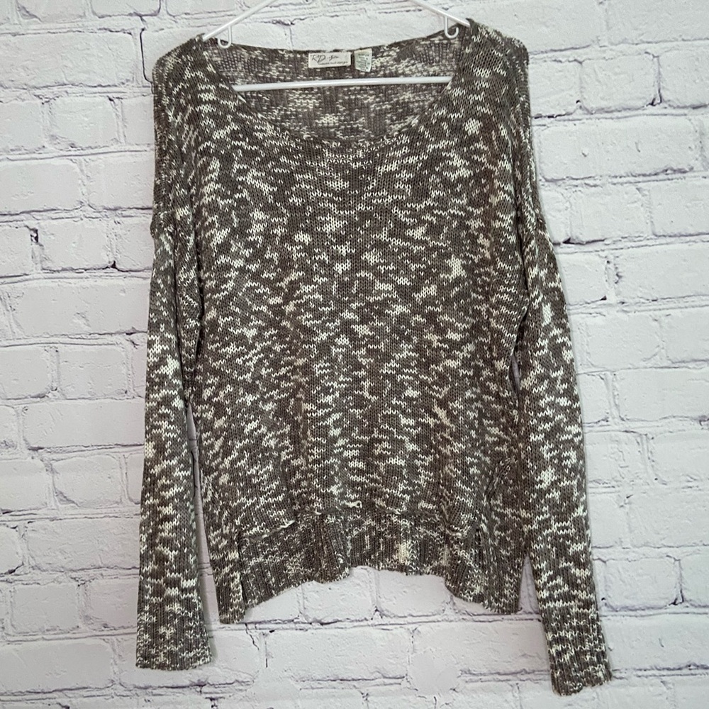 RD Style Women Brown/White Long Sleeve Sweater